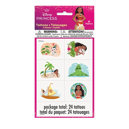 Disney Moana Tattoos 24ct
