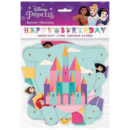 Disney Princess Happy Birthday Banner