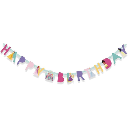 Disney Princess Happy Birthday Banner