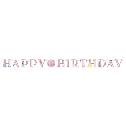 Disney Princess Happy Birthday Banner 6 ft