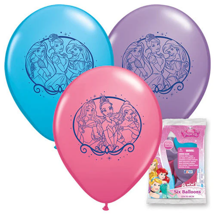 Disney Princess Latex Balloons 12", 6ct