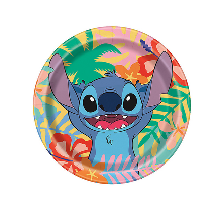 Disney Stitch Round 7" Dessert Plates 8ct