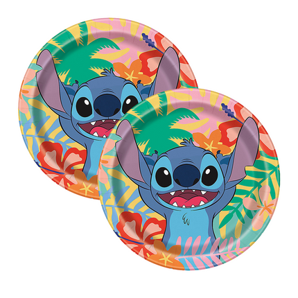 Disney Stitch Round 7" Dessert Plates 8ct