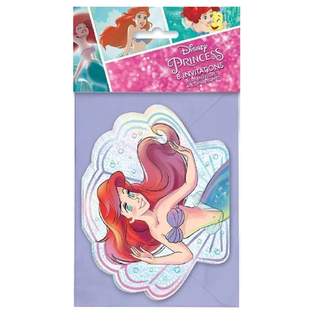 The Little Mermaid Invitations 8 ct