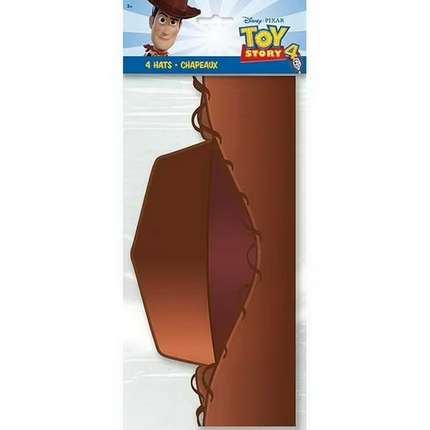 Disney Toy Story 4 Cowboy Hats 4ct