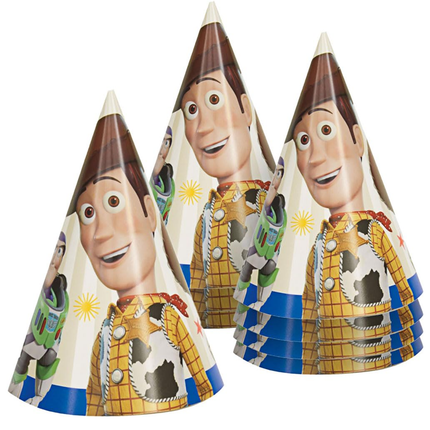 Disney Toy Story 4 Cone Party Hats - 8 Pc.