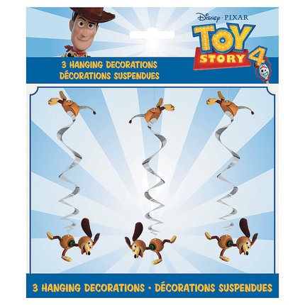 Disney Toy Story 4 Hanging Swirl Decorations - 3 Pc