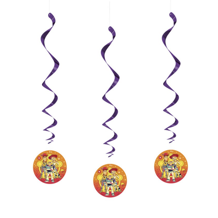 Disney Toy Story 5 Hanging Swirl Decorations 26" 3ct