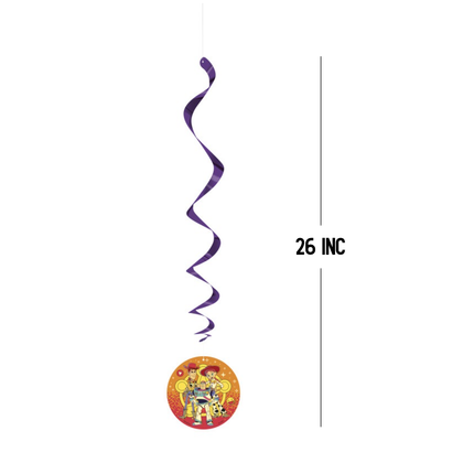Disney Toy Story 5 Hanging Swirl Decorations 26" 3ct
