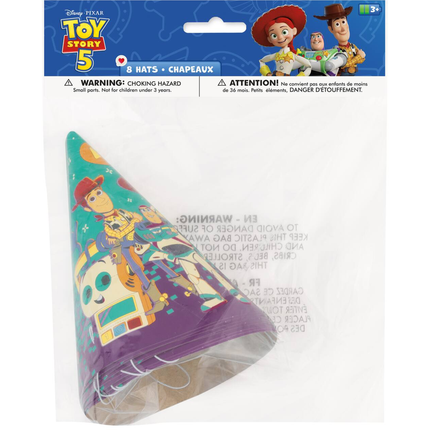Disney Toy Story 5 Paper Party Hats 8ct