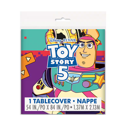 Disney Toy Story 5 Rectangular Plastic Table Cover 54" x 84"