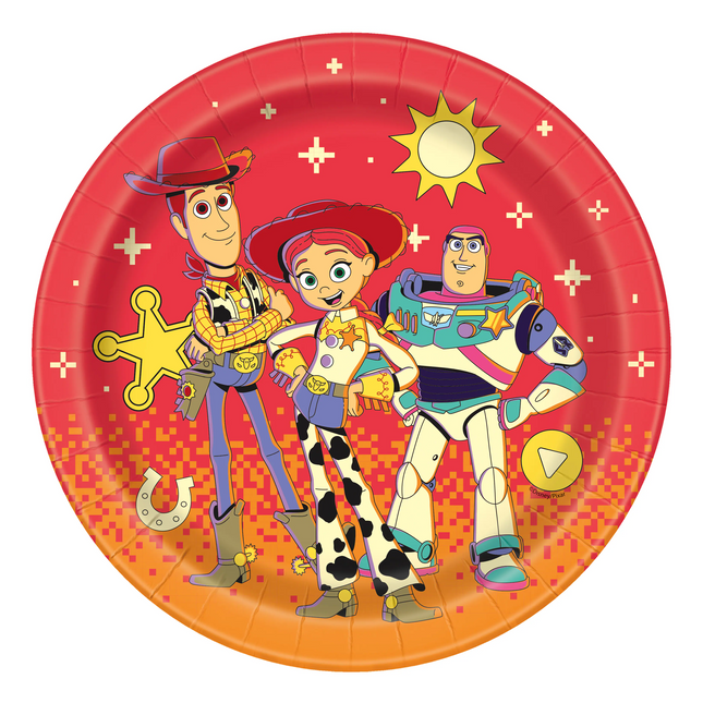 Disney Toy Story 5 Round Dinner Plates 9", 8ct