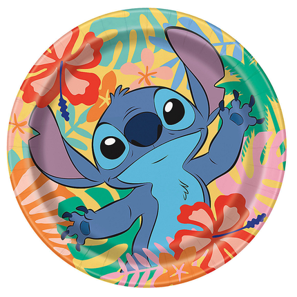 Stitch™ Party Paper Dinner Plates - 8 Ct. - component included in Stitch Plates and Napkins Set - Serves 32 Guests