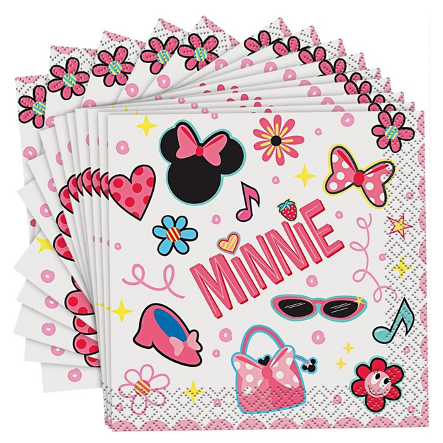 Minnie Mouse Beverage Napkins - 16 Pc
