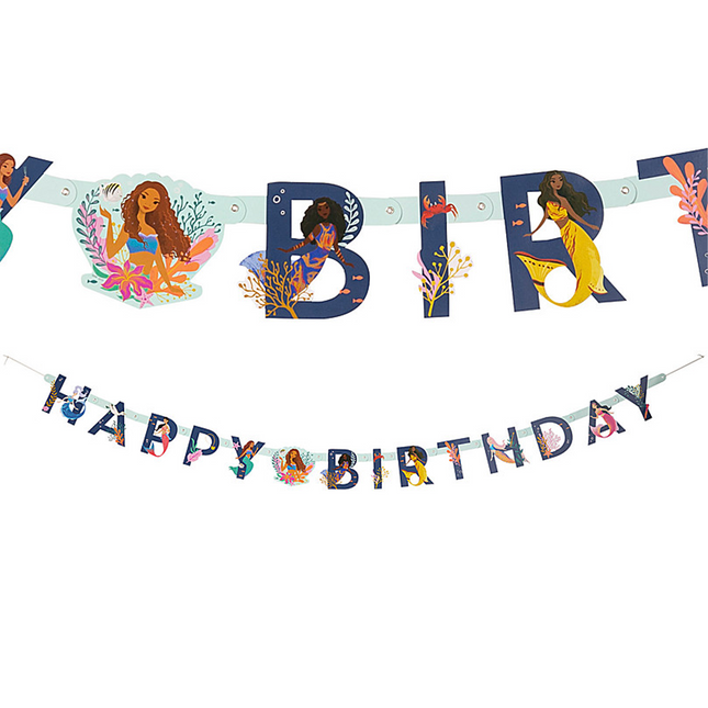 Disney’s The Little Mermaid Happy Birthday Banner