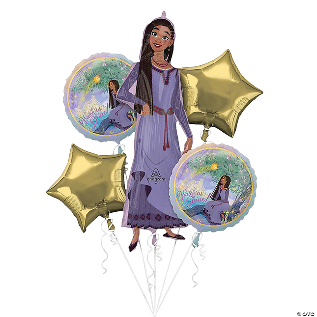 Disney’s Wish 18" - 36" Foil Balloon Bouquet - 5 Pc