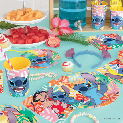 Stitch Birthday Decorations Set for 16 Guests