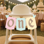  Disneyland 1st Birthday High Chair Banner 