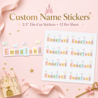 Disneyland Custom Name Sticker 2.5 Inch
