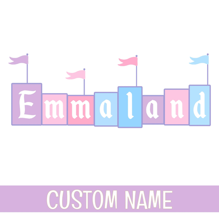 Disneyland Customize Name Party Sign PNG - Digital Download