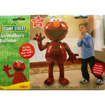 Sesame Street Elmo Airwalker Foil Balloon 54"