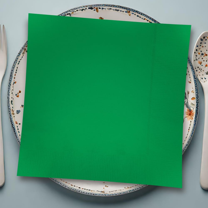 Emerald Green Solid Luncheon Paper Napkins, 20ct