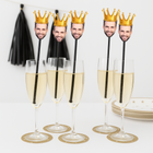 Personalized Face Cocktail Stirrers – Custom Drink Stirrers 10 ct