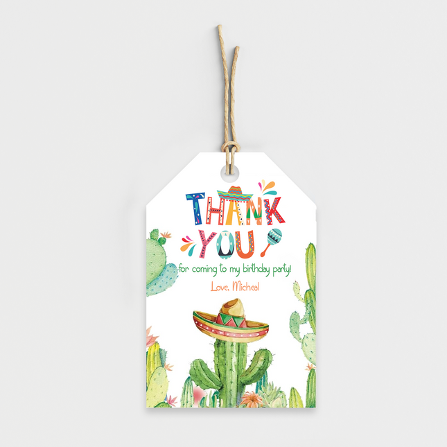 Fiesta Birthday Personalized Thank You Cards, 8 ct