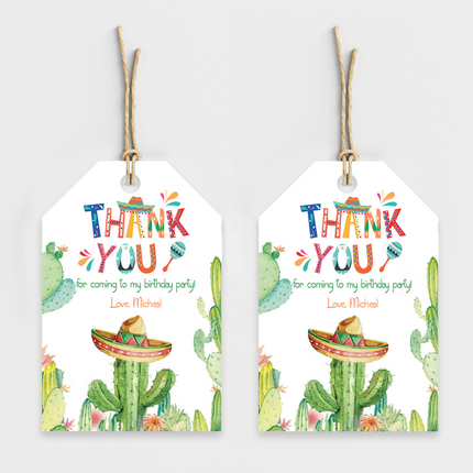Fiesta Birthday Personalized Thank You Cards, 8 ct