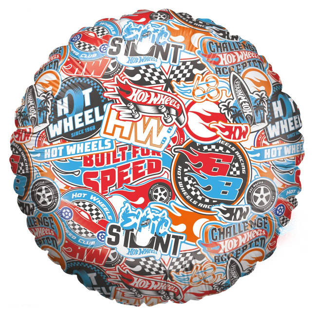 Hot Wheels Logos Foil Balloon 18"