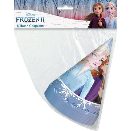 Frozen 2 Party Hats, 8 ct