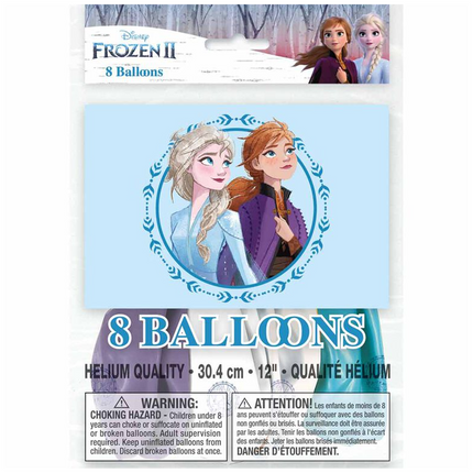 Frozen 2 Latex Balloons 12 inches, 8 ct