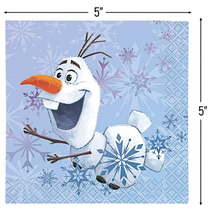 Frozen Paper Beverage Napkins, 5in, 16ct