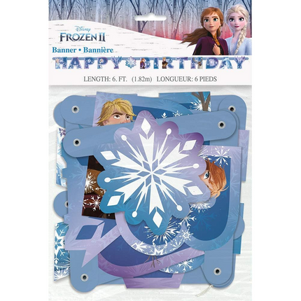 Frozen Happy Birthday Banner 6 ft