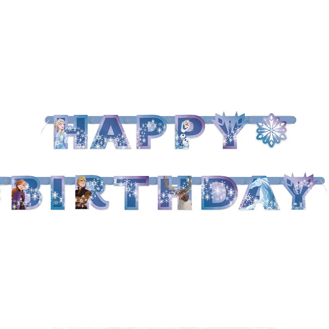 Frozen Happy Birthday Banner 6 ft