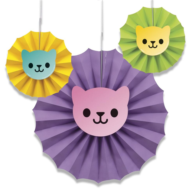 Gabby's Dollhouse Fan Decoration Kit, 3 Count