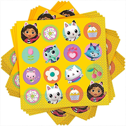 Gabby's Dollhouse Lunch Paper Napkins, 16 Ct - product detail included in the set