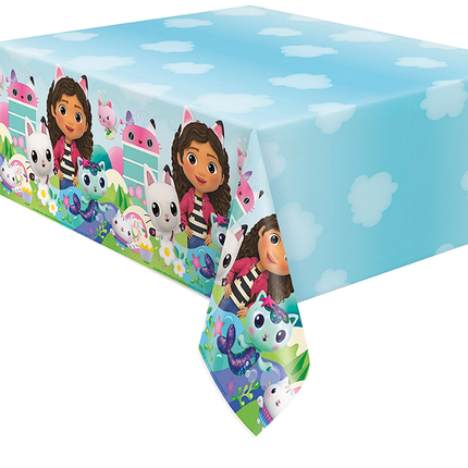 Gabby's Dollhouse Plastic Tablecover, 54 x 84 Inches - product detail included in the set