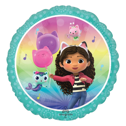 Gabby's Dollhouse Round Foil Balloon 18"