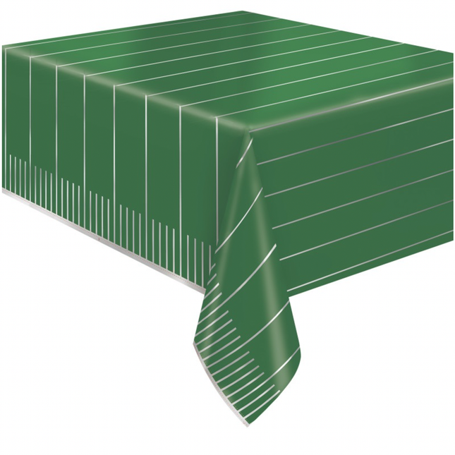 Game Face Football Rectangular Foil Table Cover 54" x 84"