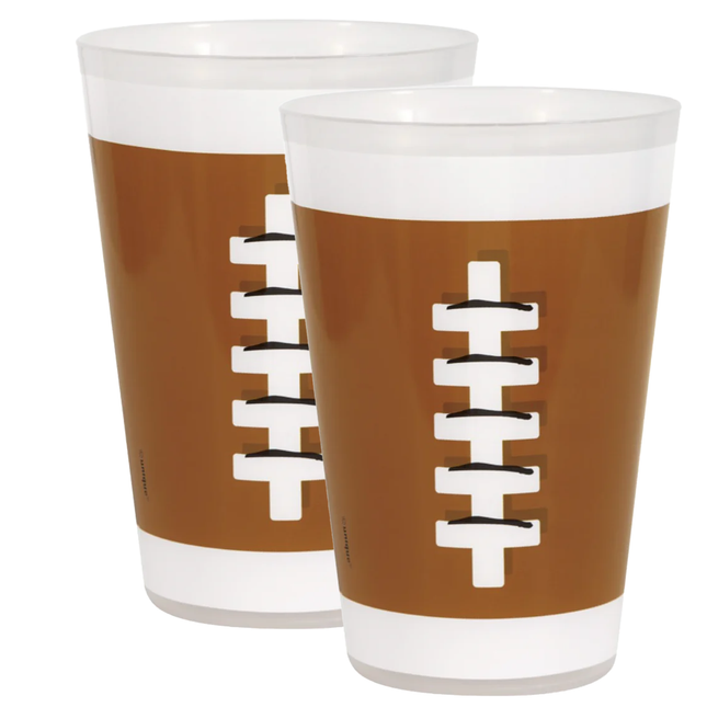 Game Face Football Reusable 16oz Plastic Cup 6ct