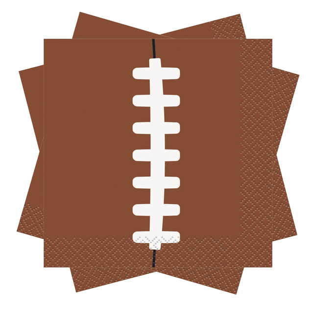 Game Ready Football Beverage Napkins 16ct