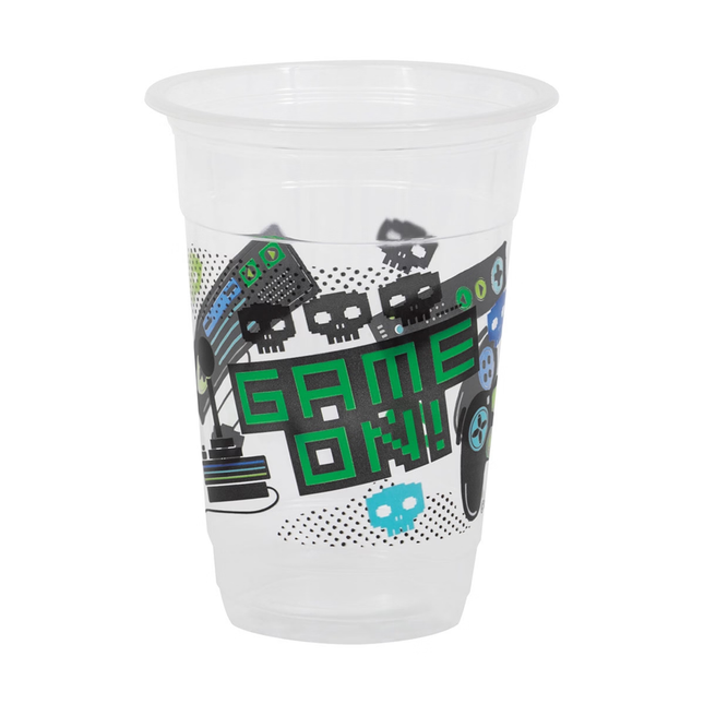 Gamer Birthday 16oz Plastic Party Cups, 8ct