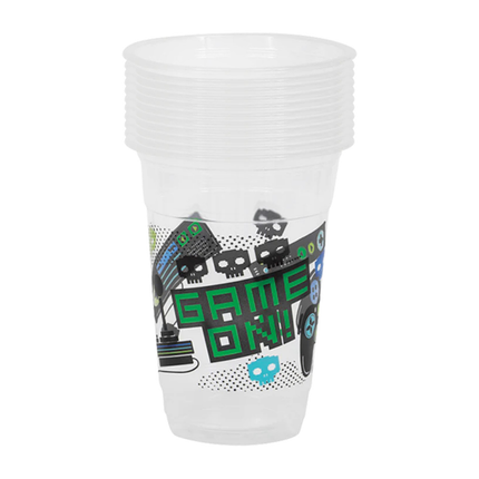 Gamer Birthday 16oz Plastic Party Cups, 8ct