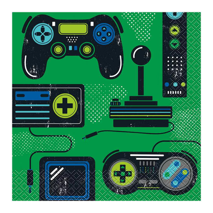 Gamer Birthday Luncheon Napkins, 16ct