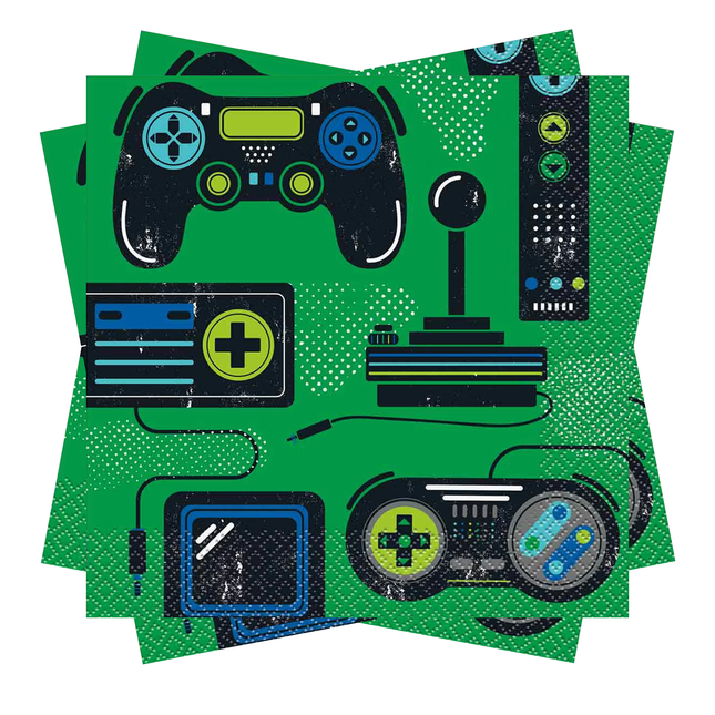 Gamer Birthday Luncheon Napkins, 16ct
