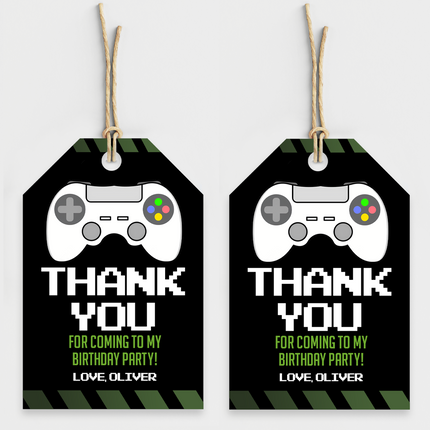 Gamer Birthday Personalized Thank You Cards, 8 ct