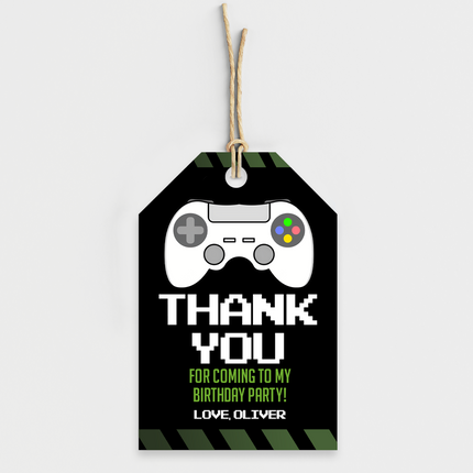Gamer Birthday Personalized Thank You Cards, 8 ct