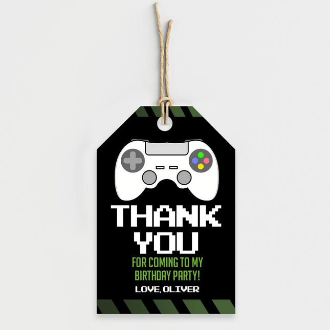 Gamer Birthday Personalized Thank You Cards, 8 ct