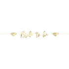 Gold Bride to Be Banner, 6 ft
